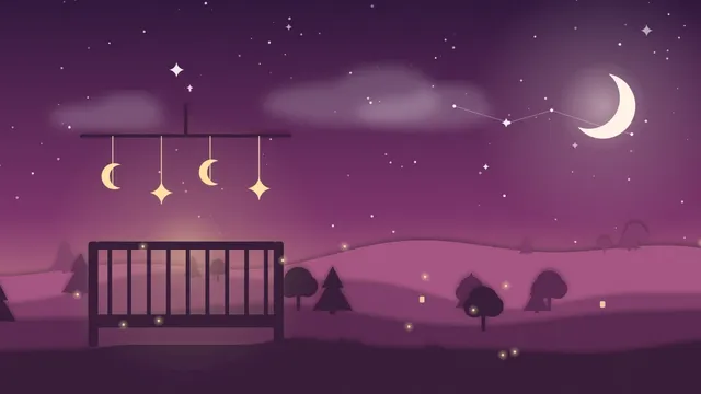 Bebê no colo da mãe, coberto até os pés, olhando uma luz noturna suave na parede